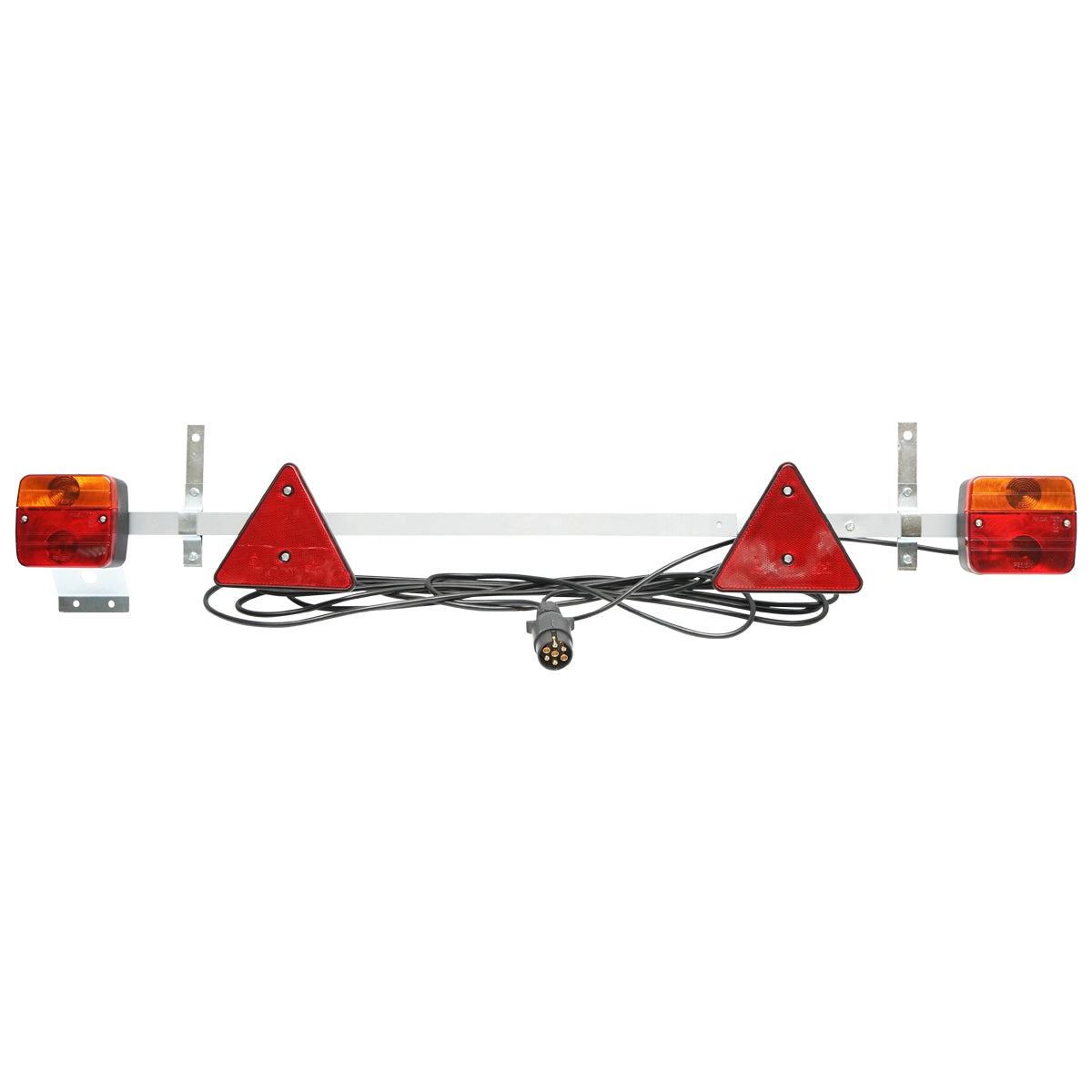 Adjustable trailer bar 1-1.6m with lights, cable 2.5/6m and 7-pin plug Breckner Germany